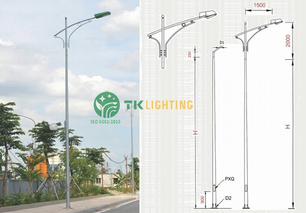 Báo giá cột đèn chiếu sáng đường phố 2021 ưu đãi giá xuất xưởng